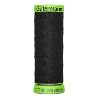Нитки Gutermann Extra Fine №150 200м Цвет 000 (черные)